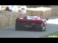 $8.0 Million One-Off Ferrari SP-8 @ FOS Goodwood! Powerslide, Accelerations, Fly By!