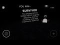 If I get survivor in Flicker, the video ends.