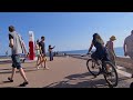 (NICE in the South of France) Cycling along the Promenade des Anglais, the most beautiful seafront