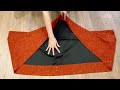 ⭐️Very easy Rectangle cape cutting and stitching | Step by step sewing tutorial for beginners