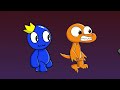 Quickly Rescue Blue From The Door!! What Happen?! Rainbow Friends 3 Animation