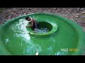 Build The Most Secret Deep Hole Underground Swimming Pool, Men Survival Living Off The Grid