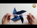 paper fan kaise  banate hain | how to make paper fan | paper windmill craft | pinwheel origami
