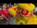 Acrobatic Lion Dance by Muar KSK World Champion 麻坡关圣宫 世界狮王冠军 @ Pasir Penambang Wan Fo Shih 巴西不南邦万佛寺