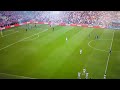 Croatian flare on pitch nearly blows up a steward