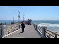 [4K] Oceanside Beach Pier in San Diego County, California USA - Walking Tour & Travel Guide  🎧