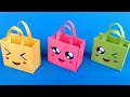 Origami Paper Bag | How To Make Paper Bags with Handles | Origami Gift Bags | school hacks
