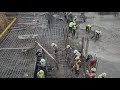 Concrete pouring during construction of 88 Nairobi Condominium