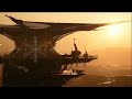 Solar Sentinels // Futuristic Military Outpost at Sunset | Meditation | Focus | Uplifting | 285Hz
