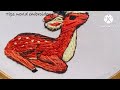 Deer  embroidery 🦌 | Deer hand embroidery design |Tips world embroidery 🧵