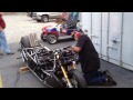 Larry McBride New Top Fuel Dragbike First Start up - WOW!