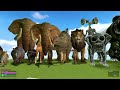 💥 BIG HOLE ALL ZOONOMALY MONSTERS FAMILY VS REAL ANIMALS SPARTAN KICKING in Garry's Mod !
