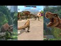 Tyrannosaurus Rex Team vs All Strike Events & Indominus Rex Boss - Jurassic World Alive