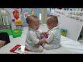 [VLOG][parenting vlog] 9month twins fight each other.