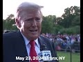 Bronx Rally Trump Interview