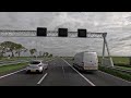 4K Netherlands Drive: Amsterdam, Leeuwarden & Groningen via Afsluitdijk. A10, A8, A31 & A7