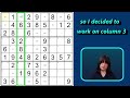 How to Solve a Hard Level Sudoku Puzzle: Solve With Me
