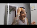 Bleaching Skunk Stripe on 4c natural hair | TWA ♡ Dark to Blonde + Egg hair mask  | Big Chop