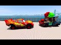 Big & Small Red Vizor Monster Truck VS Thomas The Tank Engine | BeamNG.drive