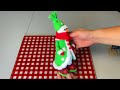 DIY Christmas Snowman ideas! Snowman made of plastic bottle!