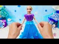 Ein wunderschönes Elsa-Kleid aus Knetmasse und Papier basteln ❄️💃🏼 Einfache Bastelarbeiten