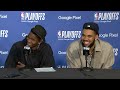 Anthony Edwards & KAT talk Game 7 Win vs Nuggets & West Finals, FULL Postgame interview