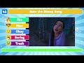 Rate the Disney Song Tier List Challenge