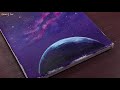 Galaxy / Easy acrylic painting for beginners / PaintingTutorial