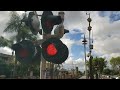 Malfunctioning railroad crossing signal 9/30/23