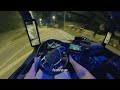 POV Girl Truck Driving 👧 ///  400€ for 13 KM /// Tunnel Du Frejus 🚚 night shift 🌚