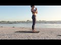 Sun Salutation Flow at Siesta Keys Beach Florida-Meghan Donnelly Yoga