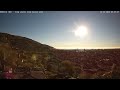 Sunrise with clear sky in Brescia (BS) Italy on November 22, 2022 - Timelapse