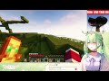 Fauna shaping her Giant Mushroom at Minecraft |  Ceres Fauna『Hololive』