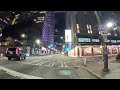 PEACHTREE ATLANTA - SCENIC NIGHT DRIVE - AMBIENT TV - 4K HDR - RICH NEIGHBOURHOODS