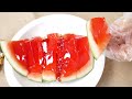 Amazing Watermelon Jelly Recipe! How to make Watermelon Jello! Easy Fruit Jelly, Watermelon Trend