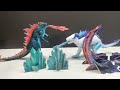 Godzilla X Kong the New Empire Godzilla vs Shimo 4 piece diorama playset Review!!! Playmates!!!