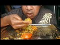 EATING MUKBANG BEEF & CHICKEN CURRY, EGG, SALAD, WHITE RICE EATING SHOW.