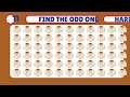 Can you Find the Odd Ones in 10 seconds? Easy, Medium, Hard Levels