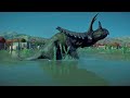 Do you believe that?  Dinosaurs fight underwater - Jurassic World Evolution 2