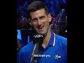 Novak Djokovic emotional and beautiful farewell speech on Roger Federer retirement. Laver Cup 2022