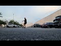 Having Some Fun In The Parking Lot Freeskating
