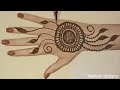 Beautiful Back Hand Arabic Mehndi Design || Very Simple Mehndi Design