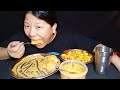 *HOME MADE*🔥CHICKEN JHOL🔥MOMO EATING, WITH VEG MACARONI, || MUKBANG || #momoeating#asmr#mukbang