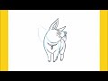How to draw Fox with guidelines step by step (7 Deadly Sins: Four Knights of the Apocalypse)
