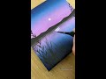 Moonlight Painting Easy | Painting Acrylic on Canvas | Moonlight Scenery Painting #shorts