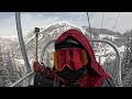 Skier Tries to Snake Me For First Chair at Arapahoe Basin! 🏂⛷️ #ChairliftRace Powder Day Showdown