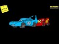 Lightning McQueen and King Dinoco Drawing Tutorial | How to Draw Pixar Cars