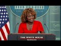 White House holds briefing for first time since Biden dropped out of 2024 race | full video