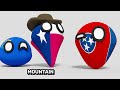 U.S. STATES SCALED BY OBESITY | Countryballs Animation