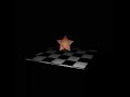 Cardboard star dancing in the void for 2 minutes